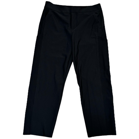 Athleta Stellar Straight Crop Black Pants Size 14T Tall - Picture 5 of 10
